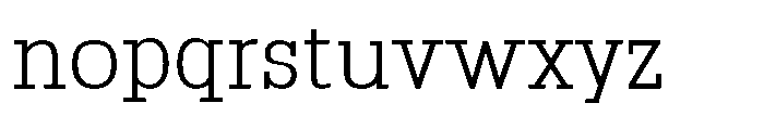 Montrex Slab Light Norm Display Font LOWERCASE