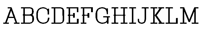 Montrex Slab Light Norm Subhead Font UPPERCASE