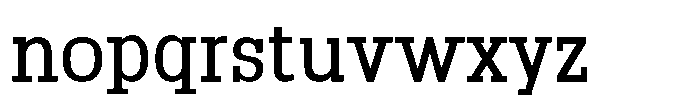 Montrex Slab Medium Condensed Low Display Font LOWERCASE