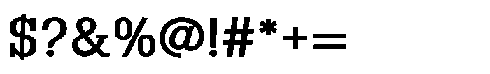 Montrex Slab Medium Expanded High Display Font OTHER CHARS