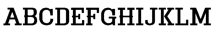 Montrex Slab Medium Expanded High Display Font UPPERCASE