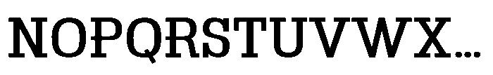 Montrex Slab Medium Expanded High Display Font UPPERCASE
