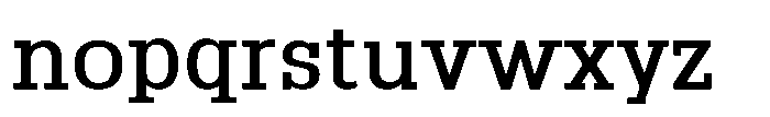 Montrex Slab Medium Expanded High Display Font LOWERCASE