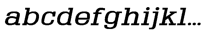 Montrex Slab Medium Expanded Italic FONT