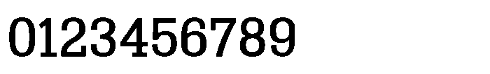 Montrex Slab Medium Expanded Low Display Font OTHER CHARS