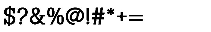 Montrex Slab Medium High Display Font OTHER CHARS