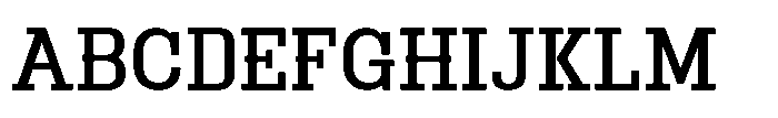 Montrex Slab Medium High Display Font UPPERCASE
