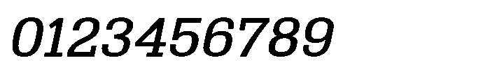 Montrex Slab Medium Semi Expanded Italic Font OTHER CHARS