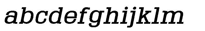 Montrex Slab Medium Semi Expanded Italic FONT