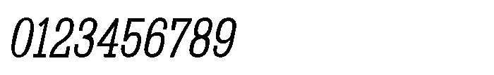Montrex Slab Regular Condensed Italic Font OTHER CHARS