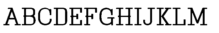 Montrex Slab Regular Expanded High Display Font UPPERCASE