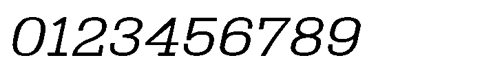 Montrex Slab Regular Expanded Italic Font OTHER CHARS