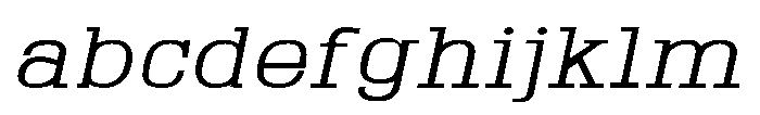 Montrex Slab Regular Expanded Italic FONT