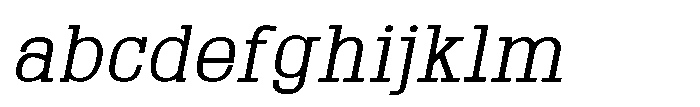 Montrex Slab Regular Italic FONT