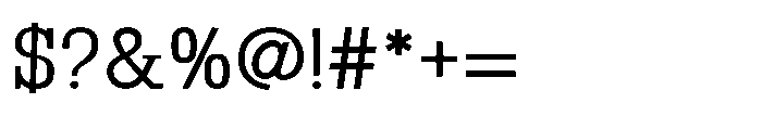 Montrex Slab Regular Norm Display Font OTHER CHARS