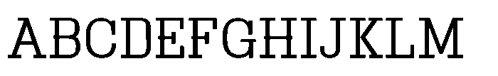 Montrex Slab Regular Norm Display Font UPPERCASE