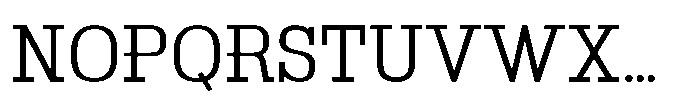 Montrex Slab Regular Norm Display Font UPPERCASE