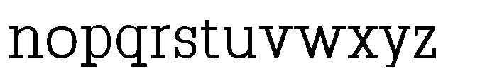 Montrex Slab Regular Norm Display Font LOWERCASE
