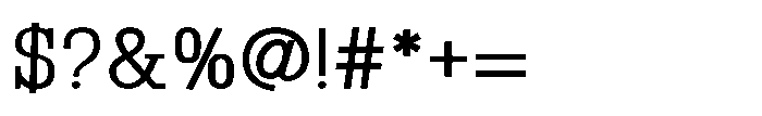 Montrex Slab Regular Norm Subhead Font OTHER CHARS