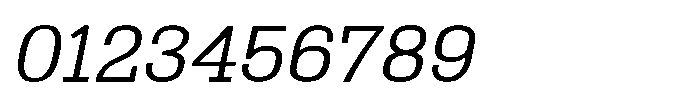 Montrex Slab Regular Semi Expanded Italic Font OTHER CHARS