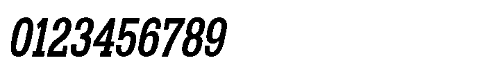 Montrex Slab Semi Bold Condensed Italic Font OTHER CHARS