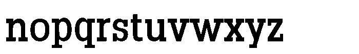 Montrex Slab Semi Bold Condensed Low Display Font LOWERCASE