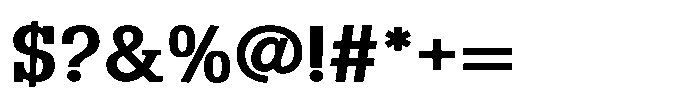 Montrex Slab Semi Bold Expanded High Display Font OTHER CHARS