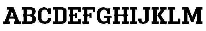 Montrex Slab Semi Bold Expanded High Display Font UPPERCASE