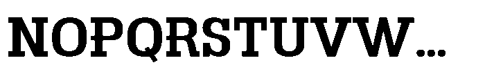 Montrex Slab Semi Bold Expanded High Display Font UPPERCASE