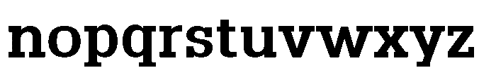 Montrex Slab Semi Bold Expanded High Display Font LOWERCASE