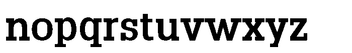 Montrex Slab Semi Bold Expanded High Subhead Font LOWERCASE