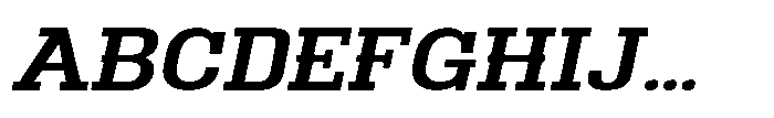 Montrex Slab Semi Bold Expanded Italic Font UPPERCASE