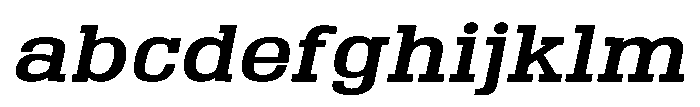Montrex Slab Semi Bold Expanded Italic FONT