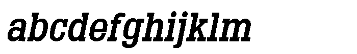 Montrex Slab Semi Bold Semi Condensed Italic FONT