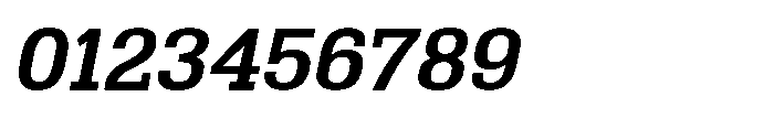 Montrex Slab Semi Bold Semi Expanded Italic Font OTHER CHARS
