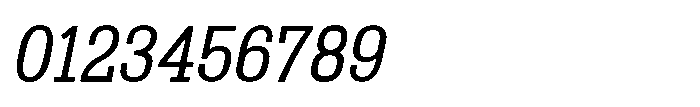 Montrex Slab Semi Condensed Italic Font OTHER CHARS