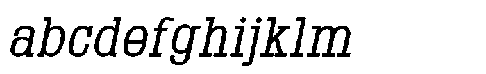 Montrex Slab Semi Condensed Italic FONT