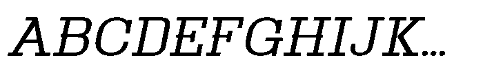 Montrex Slab Semi Expanded Italic Font UPPERCASE