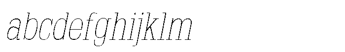 Montrex Slab Thin Condensed Italic FONT