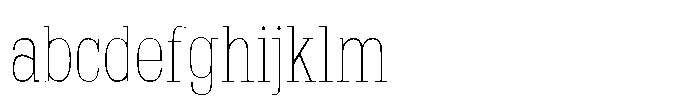Montrex Slab Thin Condensed Low Subhead FONT
