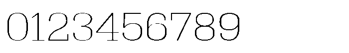 Montrex Slab Thin Expanded High Subhead Font OTHER CHARS