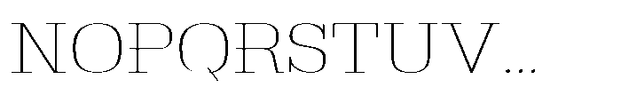 Montrex Slab Thin Expanded High Subhead Font UPPERCASE