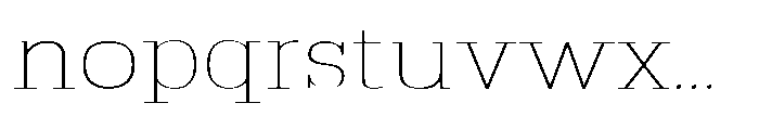 Montrex Slab Thin Expanded High Subhead Font LOWERCASE