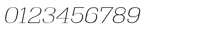 Montrex Slab Thin Expanded Italic Font OTHER CHARS