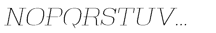 Montrex Slab Thin Expanded Italic Font UPPERCASE