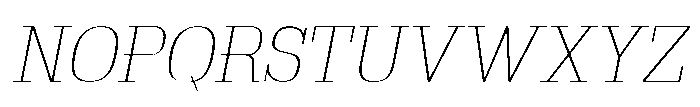 Montrex Slab Thin Italic Font UPPERCASE