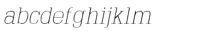 Montrex Slab Thin Italic FONT
