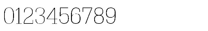 Montrex Slab Thin Norm Display Font OTHER CHARS
