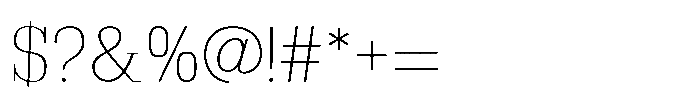 Montrex Slab Thin Norm Display Font OTHER CHARS