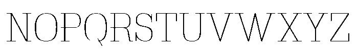 Montrex Slab Thin Norm Display Font UPPERCASE